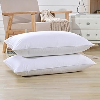 Amazon.com: ForeverGreen Home 100% White Goose Down Firm Pillow,700 Fill Power 38.8 OZ White ...