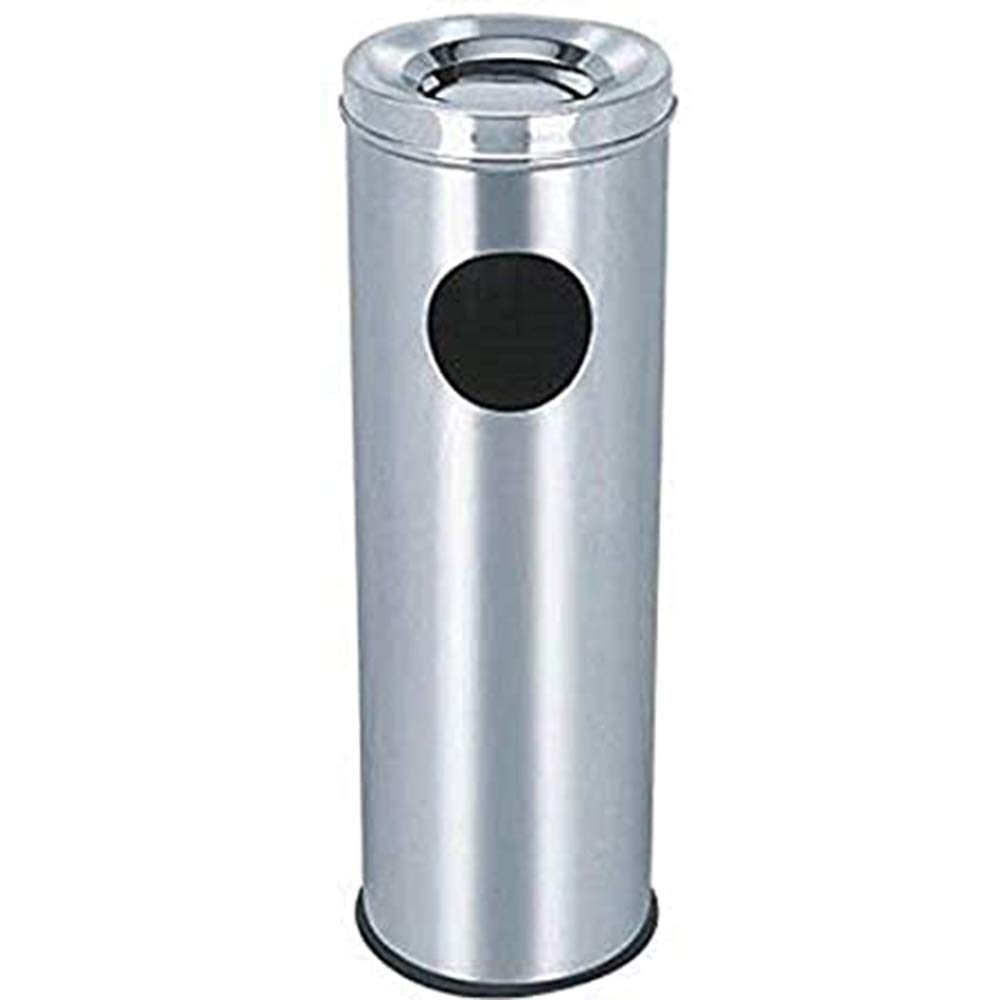 SATYAKI STEELS Stainless Steel Ash/Can Bin Dustbin 30 L (Silver, 10" X 24") Amazon.in Home