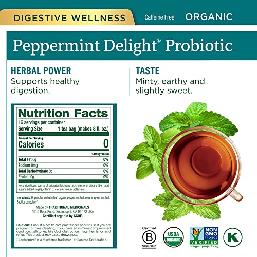 Traditional Medicinals Organic Digestive Tea Variety Pack Includes