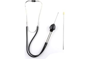 Engine Stethoscope Set, Auto Stainless Steel Mechanics Cylinder Stethoscope Car Engine Diagnostic Tool Hearing Tool