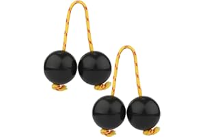 Heeucnon 2 Pairs Koshkash,Kush Kash,Kashaka Shakers,Kush Kash Shakers Black