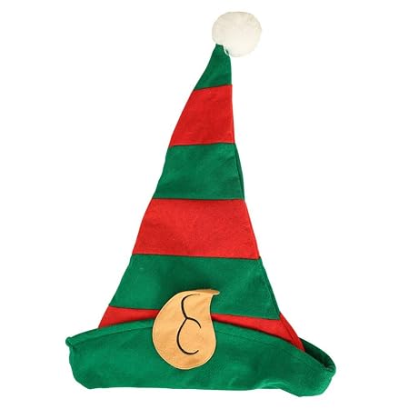 18 x 23 cm Taglia Unica Cappello Natalizio da Elfo Rosso e Verde con  Orecchie da Elfo Casa e cucina Cappelli berjaya.edu.my