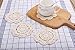 Phantomon Doilies Crochet Cotton Lace Round Handmade Coasters Small Doilies Cloth 4 Inch, Pack of 4 (Beige)