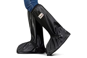 OVYUZHEN Rain Boots Waterproof Overshoes with Reflector Reusable Anti-Snow Shoe Covers Rain Boots Protective Gear for Men and Women Galoshes