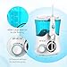 Silver Fork Water Flosser 10 Pressure Settings Oral Irrigator Anti Leakage Teeth Cleaner with 7 Multifunctional Tips, 600ml High Capacity Dental Water Flosser for Braces Care, Teeth Cleaning(Blue)
