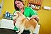 Andis 65735 Flexible Single Row Dog Brush - Removes Unwanted Shedding Hair with 360 Rotating or 13 Long Teeth - Promotes Healthy Skin & Glowing Coat - Ideal for Small to Medium Dogs - White