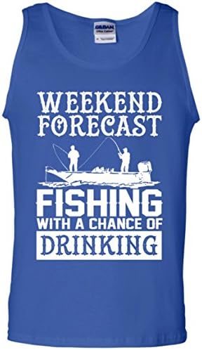 FISHING WITH A CHANCE OF DRINKING Cotton Tank Top For Men