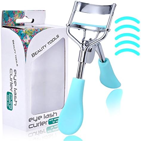 Eyelash Curler with Refill Pads Lash Curlers Tool Travel Eye Lashes Clip Professional Stainless Steel Curled Cosmetic Makeup Accessory Long Lasting and Natural Looking Curl