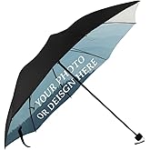Santouis Custom Umbrella With Photo Personalized Printed Compact Travel Folding Windproof Rain & Sun Umbrella Funny Gift for Men, Women, Mom, Dad