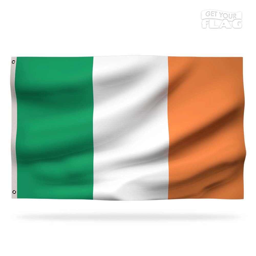 Premium Irish Flag 150x90cm - Very Resistant and Excellent Quality Ireland Flag with 2 metal eyelets - Be proud of your colors ! — image 1