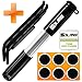 BLANST Mini Bike Pump - Bicycle Accessories Tire Repair Kit - 130 PSI Presta and Schrader Valve Compatible - for Road & Mountain Bicycle with Levers and Gluless Patches