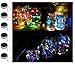 Forthcan 6 Pack Solar Mason Jar Lights, 10 Led String Fairy Firefly Lights Lids Insert for Regular Mouth Jars, Mason Jar,Patio,Lawn,Garden Decor (Mason Jar & Handle Not Included) (6, Colorful-Steady)