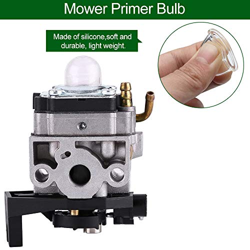 XAVSWRDE 16 Stück Zündkapsel Primer Pumpenkappe Pumpe Bulb Silikon Kraftstoffpumpe Primer Vergaser 22mm/18.5mm Transparent Primerkolben Ersetzt für Rasenmäher, Gebläse, Rasentrimmer, Schneider – Bild 4