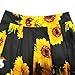 Dressever Women's Vintage A-line Printed Pleated Flared Midi Skirts Sunflower XX Large