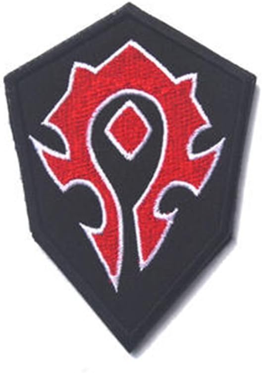 Minkoll Embroidery Patch Badge, WOW World Alliance/Horde Armband Morale Tactical Patches (Black)