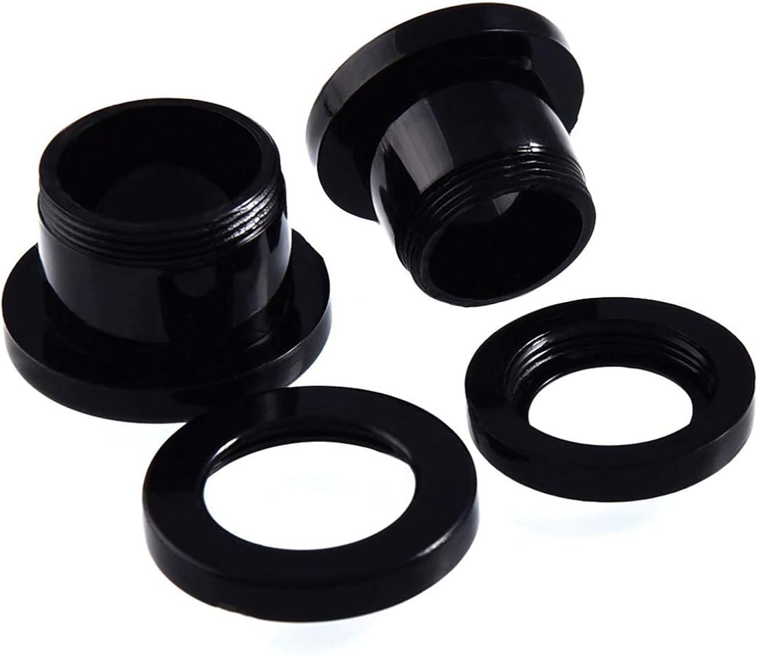 Ear Stretching Stretchers Kit Acrylic - BOOM 14Pcs Ear Tapers + 14Pcs Ear Tunnels Expanders Black for Men/Women Body Piercing 2mm-10mm - Image 5