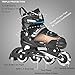 Woolitime Sports Adjustable Rollerblades for Boys and Kids with Featuring All Illuminating Wheels, Safe and Durable Inline Skates, Fashionable Roller Skates for Women, Youth and Adults