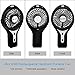 Anpress Mini Personal Fan USB Rechargeable Handheld Fan with 3 Speed Adjustable, 7-Colorful Night Light, Battery/USB Powered, Portable Cool Student Fan for Home Office Outdoor and Travel (Black)