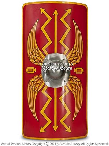 Medieval Gears Brand Functional Medieval Roman Armour Legion Scutum Shield 18G Steel Jumbo SCA LARP