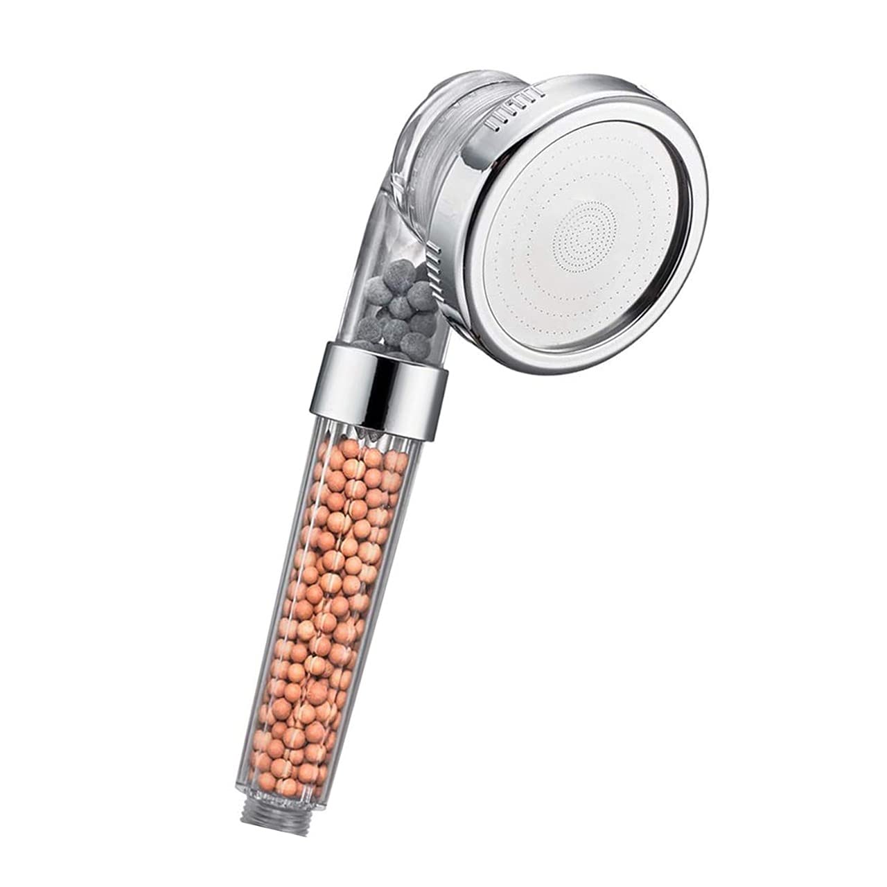 ebuyerfix Shower Head Hand Held Detachable Bath Head Clear Water Filtration High-Pressure Water Saving Showerhead Contains Additional Replaceable Stone, 3 Modes Adjustable Filter Showerhead