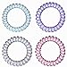 Hodooly 6 Count Hair Ties, Multicolor, Spiral Hair Ties for Thick, Curly and Long Hair, Traceless Hair Ties, Mega Hair Coil Set, Dent, Creaseless and No Headaches