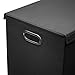 Sorbus Laundry Hamper with Lid Closure – Foldable Double Sorter Detachable Cover and Divider, Built-in Handles for Easy Transport, Black