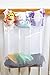Baby Nursery Organizer For Cribs By Loved Bimbi: Practical Hanging Storage Bag With 4 Compartments, Diaper Organizer to store Lotions, Powder, Wipes, Diapers and Toys, White Breathable Playard Caddy