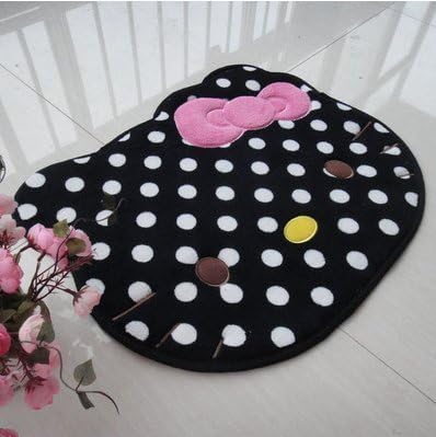 WIKE PinkBlack Ca Rug for Girls Room, Girls Area Rugs, & Baby Nursery Floor RugsDecorative