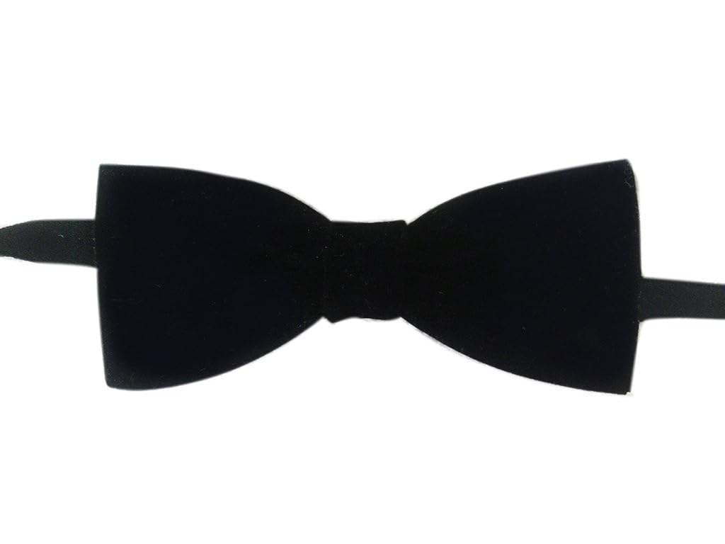 Buy Blacksmith Fluffy Black Bowtie For Men Bow Tie Wedding