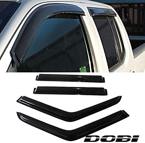 Deebior 4pcs Vent Shade 94212 for 84-01 Jeep Cherokee Smoke Sun/Rain Guard Window Visors