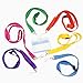 Ceiba Tree DIY Bright Color Hall Pass Lanyards with Badge Holders Set of 6