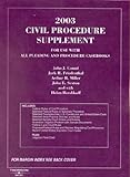 2003 Civil Procedure for Use with All Pleading and Procedure Casebooks, Cound, John J. and Friedenthal, Jack H., 0314146598