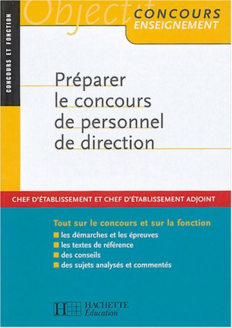 Préparer le concours de personnel de direction