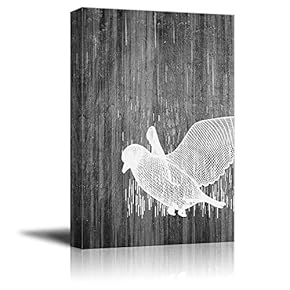 Canvas Wall Art Black and White Abstract Pictures Home Wall Decorations for Bedroom Living Room Paintings Canvas Prints Framed - 12x18 inches