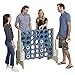 ECR4Kids Jumbo 4-to-Score Giant Game Set - Oversized 4-in-A-Row Fun for Kids, Adults and Families - Indoors/Outdoor Yard Play - 4 Feet Tall - Earthtone