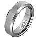 Tungsten Ring Mens Wedding Band 4mm/6mm/8mm Black/Rose Gold Plated Matte Finish Brushed Polish/Beveled/Edge Comfort Fit