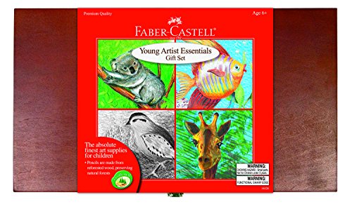 Faber-Castell Young Artist Essentials Gift Set - 64-Piece Premium Quality Art Set for Kids