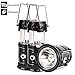 Solar Lanterns, Camping Lanterns Rechargeable, Collapsible Led Outdoor Lantern Bright Portable For Camp, Hurricane, Emergency, Power Outages(Black 2 Pack)