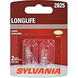 SYLVANIA - 2825 Long Life Miniature - Bulb, Ideal for Interior Lighting - Map, Dome and License Plate (Contains 2 Bulbs)