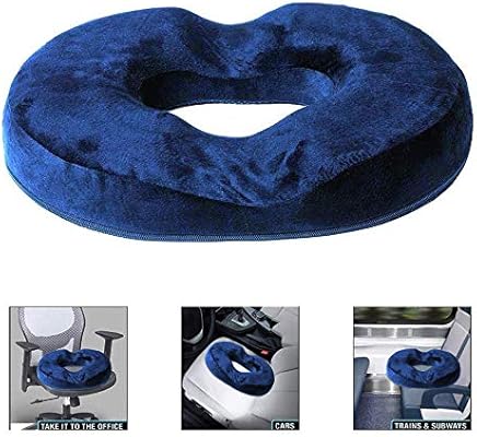 Seat Cushion Memory Foam Donut Pillow Coccyx Egg Sitter Pad For