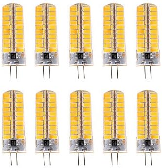 Lights Bulbs, 10pcs Dimmable G4 7W 80 SMD 5730 500-700 LM Warm White/Cool White LED Corn Bulbs AC 110V / AC 220V (Light Source Color : Cold White, Voltage : 220V)
