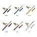 Lixada Pen Fishing Rod Reel Combo Set Telescopic Pocket Fishing Rod Pole plus Reel Aluminum Alloy Fishing Line Soft Lures Blue