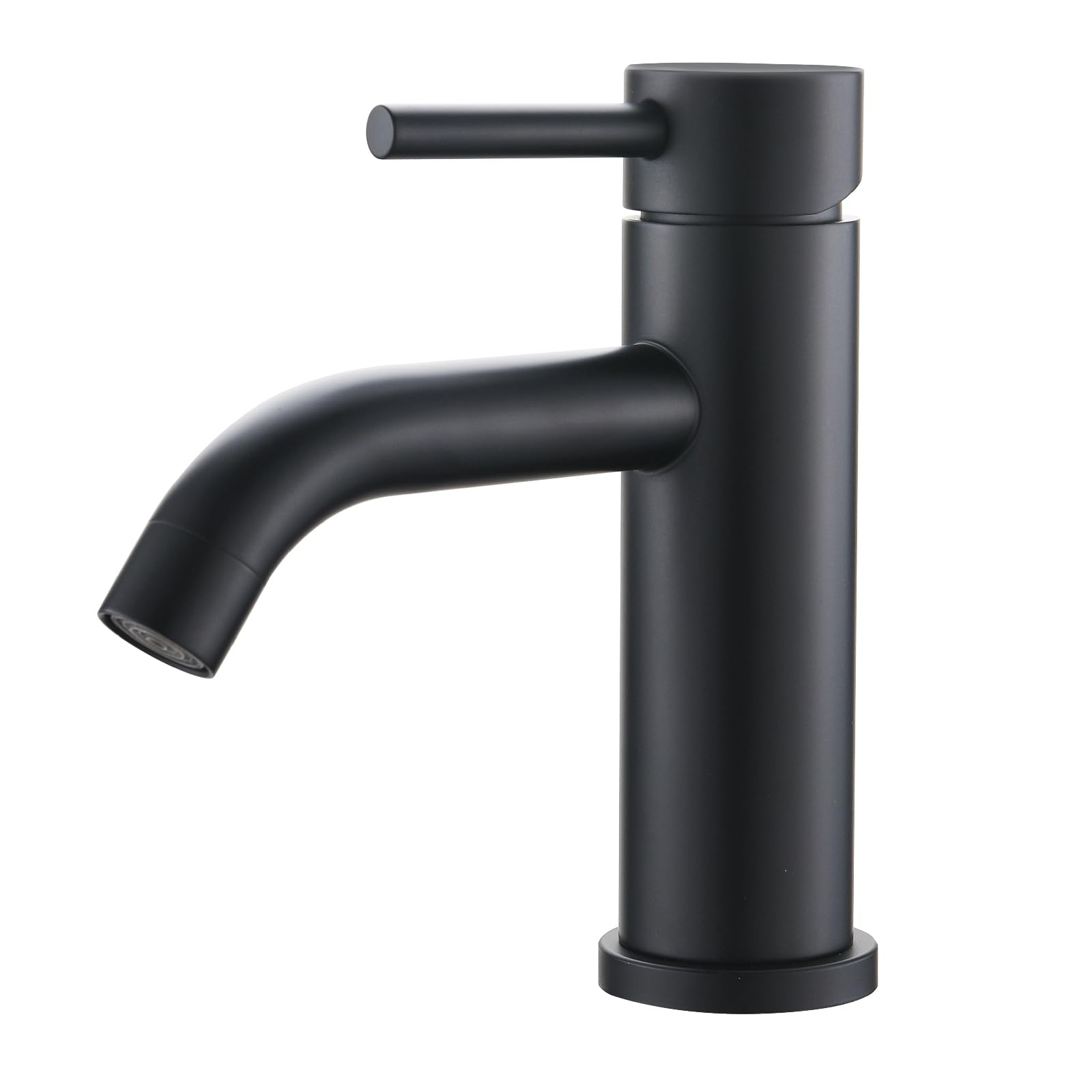 Ibergrif Black Basin Mixer Tap for Bathroom and Washroom Single Lever M11003B — image 1