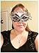 Masquerade Mask Shiny Metal Rhinestone Venetian Pretty Party Evening Prom Mask Silver Black