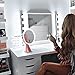 Babyltrl Lighted Makeup Mirror, Rechargeable 9 Inch Vanity Mirror with Bluetooth Speakerphone, 1X/5X Magnifying Mirror, 3 Color Lighting Modes and Dimmable Makeup Mirror with Lights