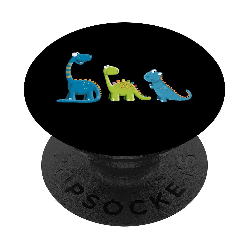 Funny Dinosaur Comic I Prehistoric Dino For Dinosaur Lover PopSockets Swappable PopGrip