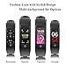 AGKupel Fitness Tracker Watch, Activity Tracker Watch Smart Bracelet with Heart Rate Blood Pressure Monitor, Touch Color Screen Pedometer Watch, IP67 Waterproof Smart Band