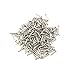 Linwood Small Smooth Round Head Nails Multi-Purpose for DIY Decorative Pictures Boxes Household Accessories 200pcs (0.04x0.4inch, Silver)