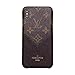 Phone case for iPhone X/XS, Fashion Elegant Luxury Designer Classic Monogram Vintage Style Card Holder for iPhone X/XS, Full Protection case for iPhone X/XS (Brown)