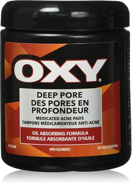OXY® DEEP CLEANING MEDICATED ACNE PADS, 90PADS